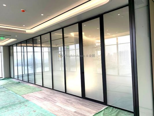 OEM Single Glass Movable Soundproof Partition Walls Fully Transparent  WJ-40G