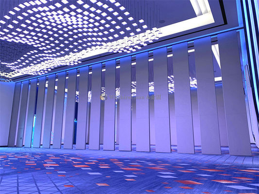 Easy To Install Mobile Folding Wall System Flexible Removable Soundproof Aluminum Alloy Frame