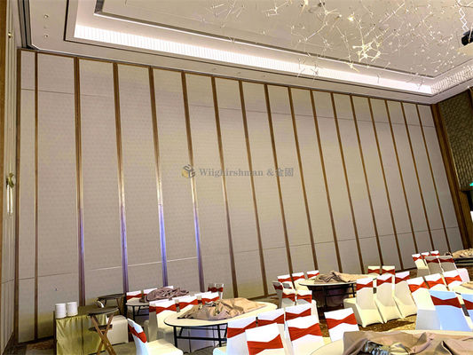 Space Saving Aluminum Track System Roller Folding Room Dividers for Office or Restaurant