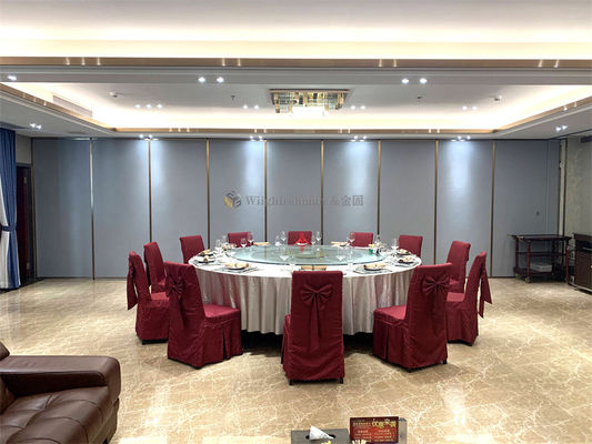 Privacy Function Decorative Partition Wall Movable Wall Panels Aluminum  Frame