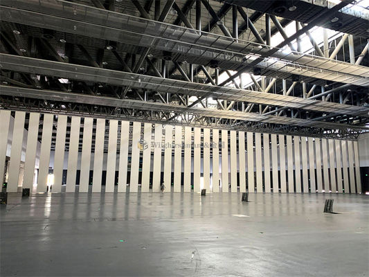 Aluminum Frame Banquet Hall Partition Wall 80mm Thickness High Durability