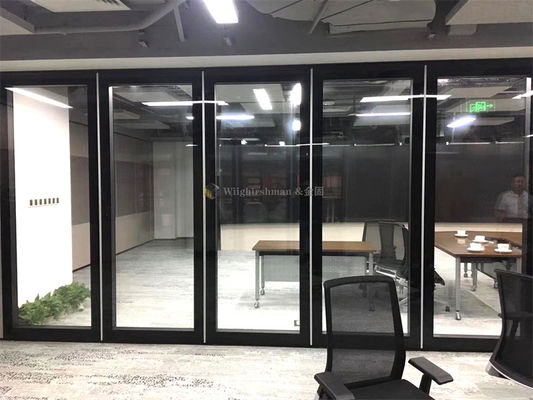 Modern 10mm Movable Glass Partition Walls Easy Installation Modular Glass Office Walls
