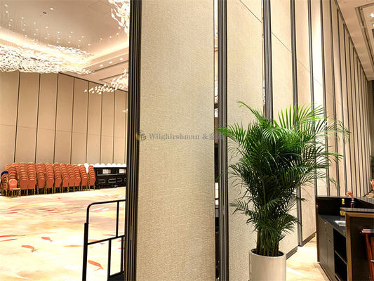 Modern MDF Board Operable Partition Wall Magnetic Seal System 80mm Thick