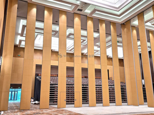 Harga bagus Aluminium Frame Banquet Hall Partition Wall 80mm Ketebalan Ketahanan Tinggi on line