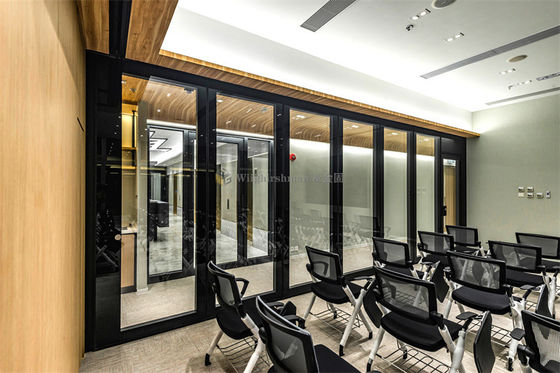 Sleek Moveable Glass Wall Systems Interior Glass Partitions For Office Decor