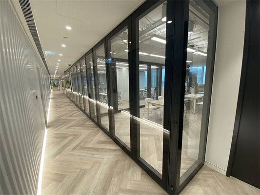 Anodized Aluminum And Glass Temporary Office Partition Walls OEM ODM
