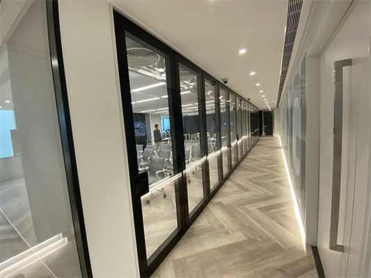 Customizable Movable Glass Partition Walls With Aluminum Frame
