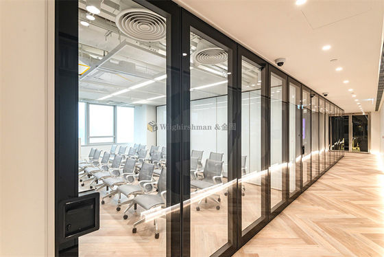 Customizable Movable Glass Partition Walls With Aluminum Frame
