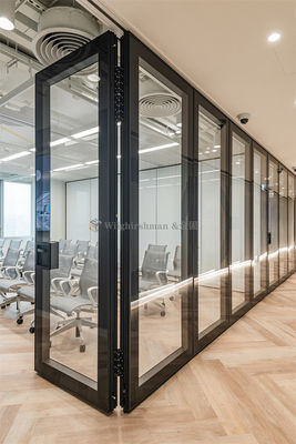 Customizable Movable Glass Partition Walls With Aluminum Frame