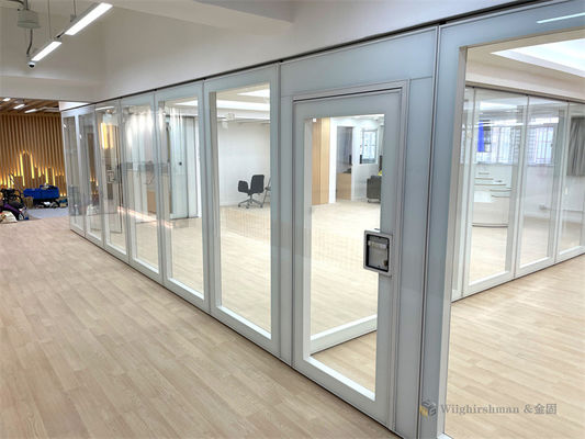 Sturdy Demountable Glass Partitions Glass Wall Room Divider Easy To Install