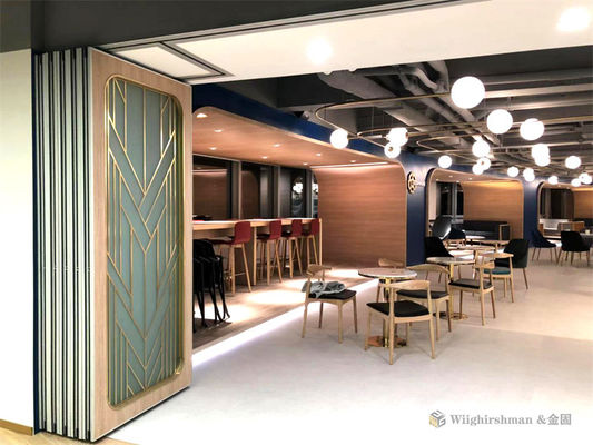 Restaurant Folding Partition Wall Collapsible Partition Wall Customized Eco Friendly