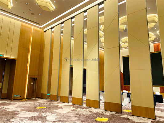 MDF Board Surface Banquet Hall Partition Wall High Flexibility