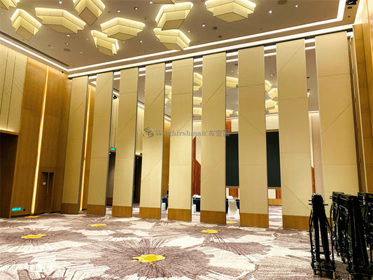 MDF Board Surface Banquet Hall Partition Wall High Flexibility