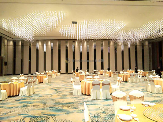 MDF Board Surface Banquet Hall Partition Wall High Flexibility