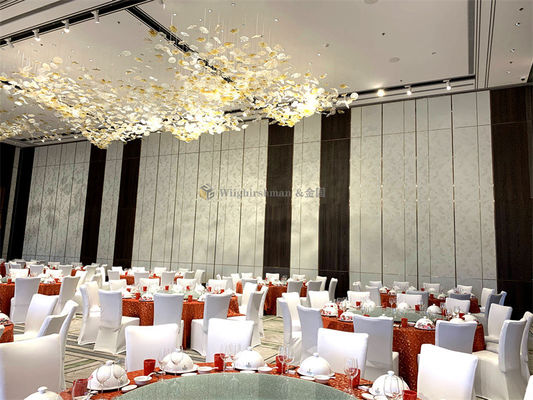 Fireproof Hotel Partition Wall System Noise Reducing 80mm Thick