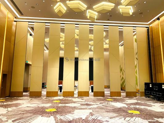 Class A Soundproofing Telescopic Aluminum Sliding Movable Acoustic Partition Wall