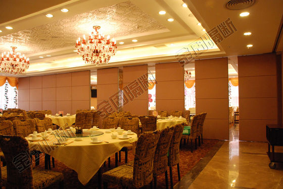 Conference Rooms Manual Operable Partition Wall With MDF Board Surface Manual Operation