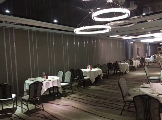 Partition / Divide Space With Banquet Hall Partition Wall Powder Coating / Painting Surface Finish