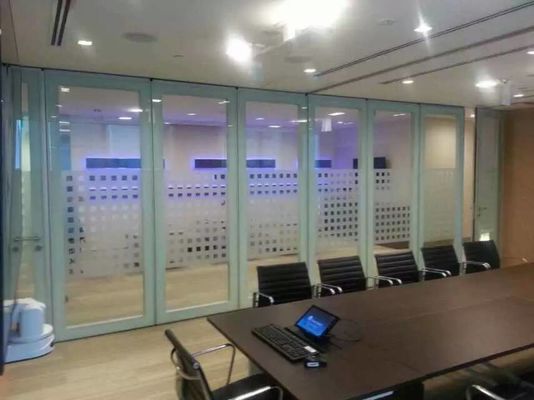 Transparent And Sleek Movable Glass Partition Walls High Durability For Modern Offices