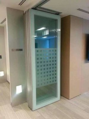 Transparent And Sleek Movable Glass Partition Walls High Durability For Modern Offices