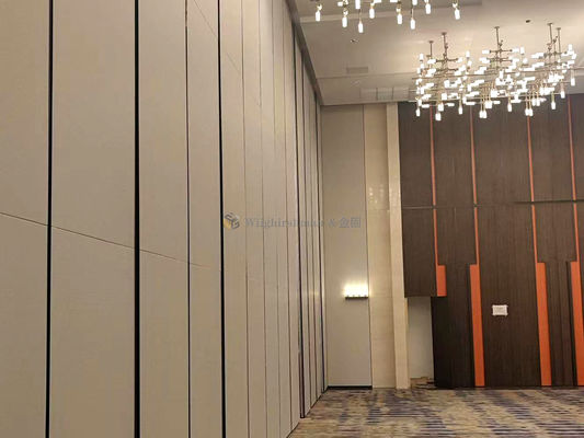 Easy To Install Folding Partition Wall With Movable Feature Top And Bottom Seal Double Seal Rubber Heigth 2000-6000 Mm