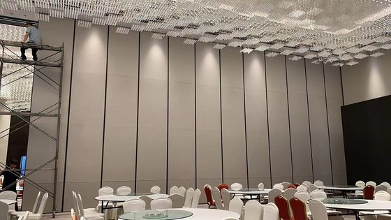 Acoustic Movable Partition Wall with Last Panel Closure Telescopic Sleeve Panel and Aluminum Track