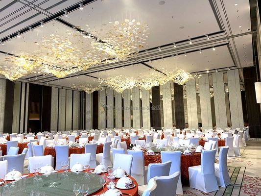 Banquet Halls Movable Partition Wall Acoustic and Stacking for Customizable Room Configurations