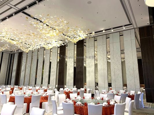 Banquet Halls Movable Partition Wall Acoustic and Stacking for Customizable Room Configurations