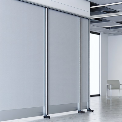Pared divisoria móvil de aluminio para aislamiento acústico de hasta 43-50 dB en espacios comerciales