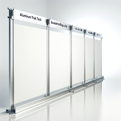 Aluminum Track and Soundproofing Up To 43-50dB Moveable Wall Partition for Needs
