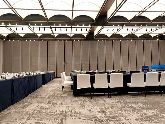 Customizable Movable Hotel Partition Wall Aluminum Alloy Frame and Tempered Glass Panel for Hotels
