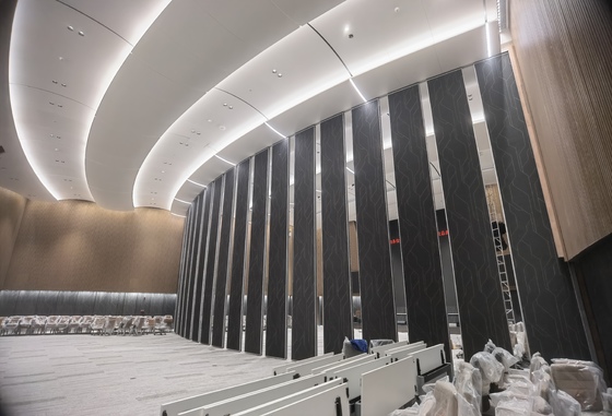 85mm/100mm Thick Banquet Hall Partition Wall with Customization Option and Roller Accessories
