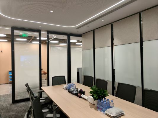 Hanging sound-blocking partition system built for high durability delivering acoustic separation and noise reduction benefits