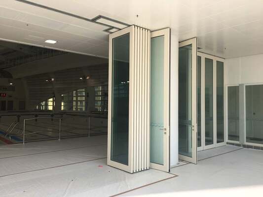 Anodized Aluminum Modern Fireproof Office Partition Wall Designed to Improve Office Layout and Provide Privacy Solutions