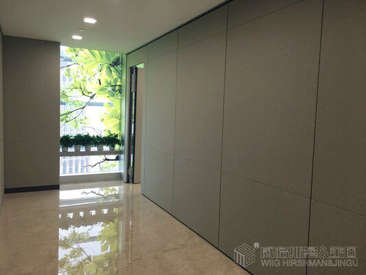 Leather Panel Surface Dividing Partition Wall Featuring MDF Board Surface Providing Privacy and Office Space Utilization