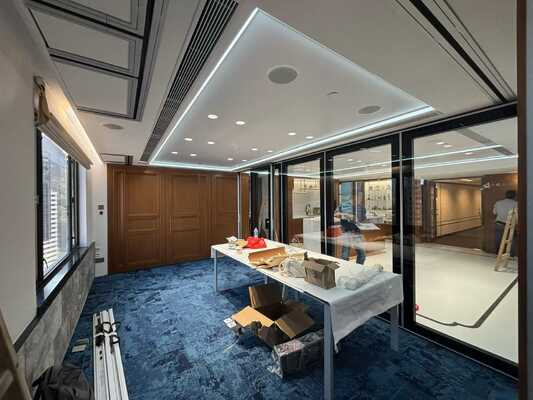 Fireproof Office Partition Wall Customization Suitable Office Commercial Spaces Durable Modular Design Easy Installation