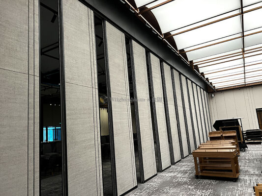 85mm Thickness Banquet Hall Partition Wall Customizable Featuring Track Roller Seal Strip for Versatile Room Separation