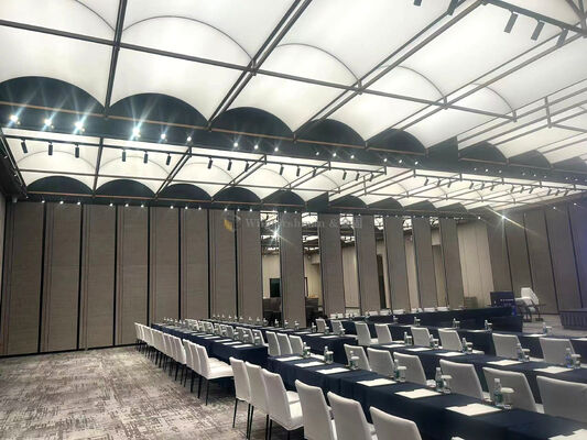 85mm Thickness Banquet Hall Partition Wall Customizable Featuring Track Roller Seal Strip for Versatile Room Separation