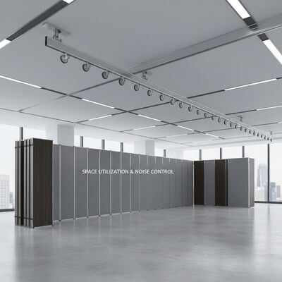 Aluminum Track With Roller Moveable Wall Partition Built for Conference Rooms Enabling Space Utilization and Noise Control Solutions