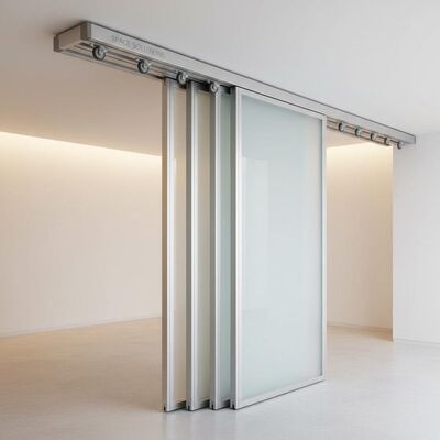Bon prix Panneau de manchon télescopique Dernier panneau Fermeture cloison mobile conçue avec un rail en aluminium avec rouleau offrant des solutions de gestion de l'espace en ligne