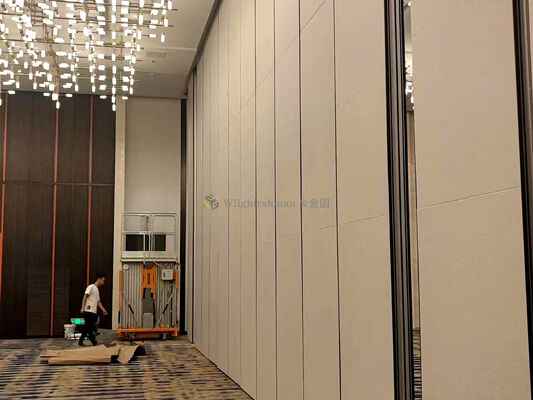 Hotel Mobile Folding Wall System Customizable Features Enabling Quick Reconfiguration and Improved Acoustic Performance