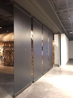 Soundproof Mobile Folding Wall System Designed to Optimize Space Usage in Hotel Meeting Rooms Event Spaces and Ballrooms