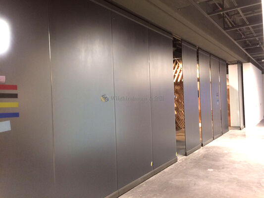 Soundproof Mobile Folding Wall System Designed to Optimize Space Usage in Hotel Meeting Rooms Event Spaces and Ballrooms