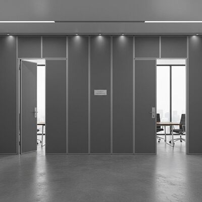 Single Or Double Door Folding Partition Wall Offering Class A Fire Rating Designed for Conference Rooms and Space Division