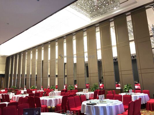 Fire Resistance Class A Hotel Partition Wall Customized Featuring Rollers Suitable for Flexible and Safe Hotel Room Partitioning