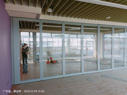 Movable Decorative Partition Wall with Durable Aluminum Alloy Frame Providing Room Division and Modern Interior Styling