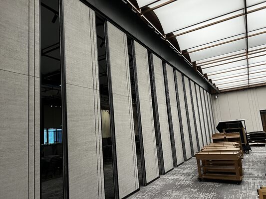 Prezzo buono Isolamento acustico 35 a 55 DB Pareti divisorie mobile manuale o motorizzata da pavimento a soffitto o installazione in altezza parziale in linea