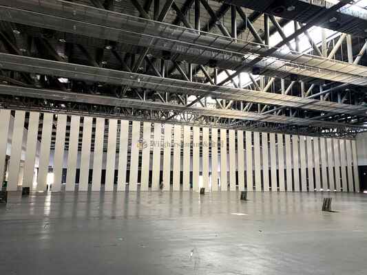 Bom preço Altura de acordo com as necessidades do cliente Painel divisório de exposição com isolamento acústico de 30 a 50 DB adequado para salas de exposições e espaços de reuniões on-line